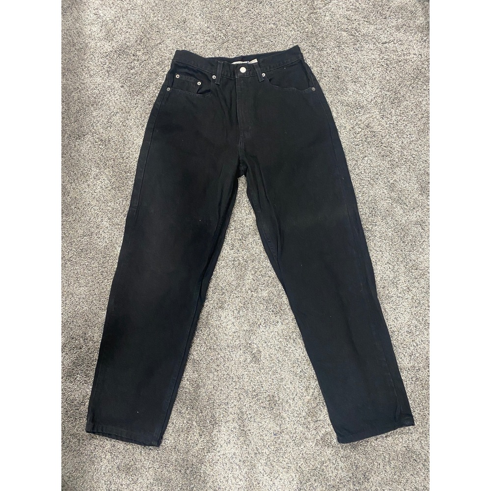 High Sierra Jeans Loose Fit High Rise Black Denim 31x30